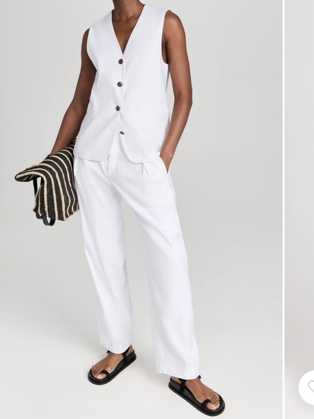 rag & bone White Vest